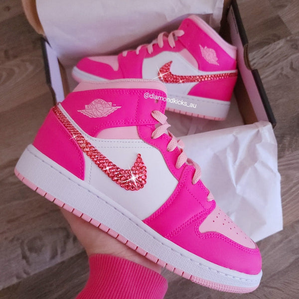 air jordan 1 neon pink