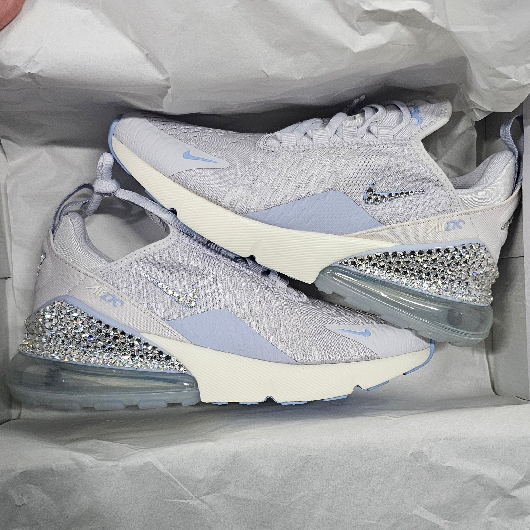 Air Max 270 Women Size 6 (Purple/White) Sale