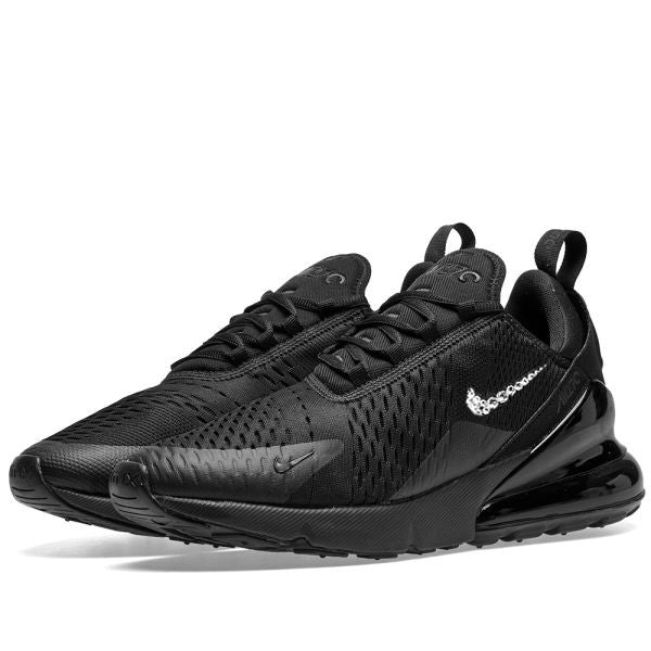 Air Max 270 Women Black Swoosh AIR Only Diamond Kicks