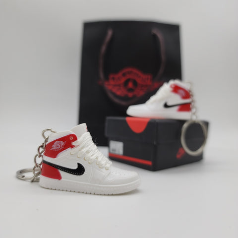 Mini Sneaker Keyring- Yeezy (Black/Red)
