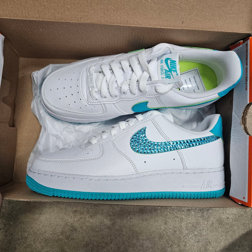 Air Force Women Sz 8.5 (White/Turquoise) Sale
