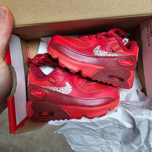 Toddler Air Max 90 Women Sz 4C (Red) Sale