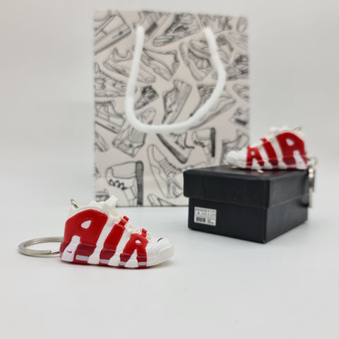 Mini Sneaker Keyring- Adi Superstar (White/Black)