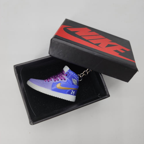 Mini Sneaker Keyring- AJ1 (Purple Mamba)