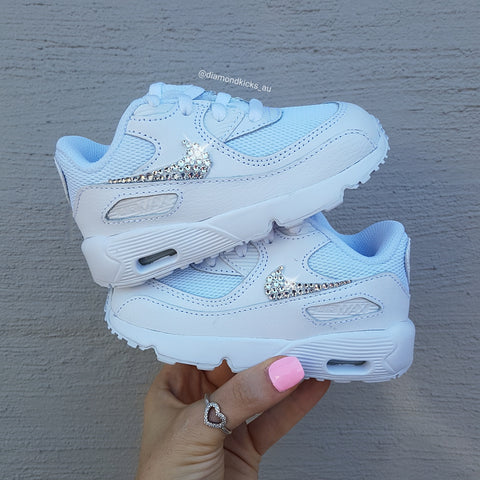 Air Max 90 Pre School/ Younger Kids (White)