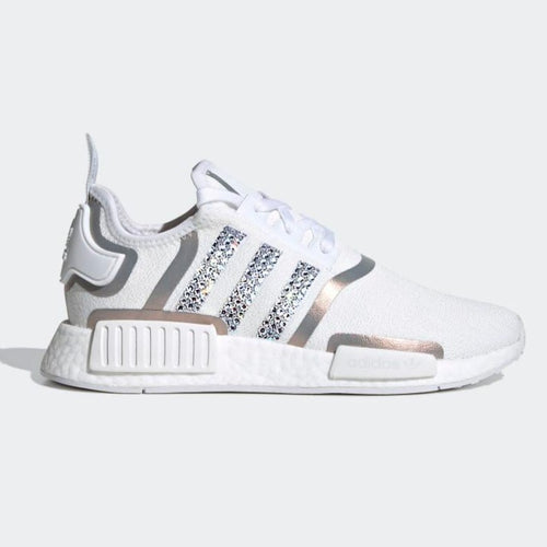 Warehouse SALE NMD R1 Women (White/Silver Shimmer)