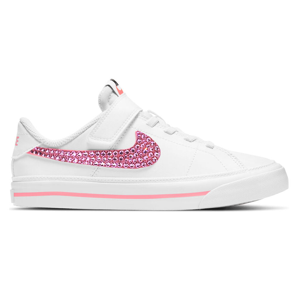 Court Legacy Pre School/ Younger Kids (White/Pink)