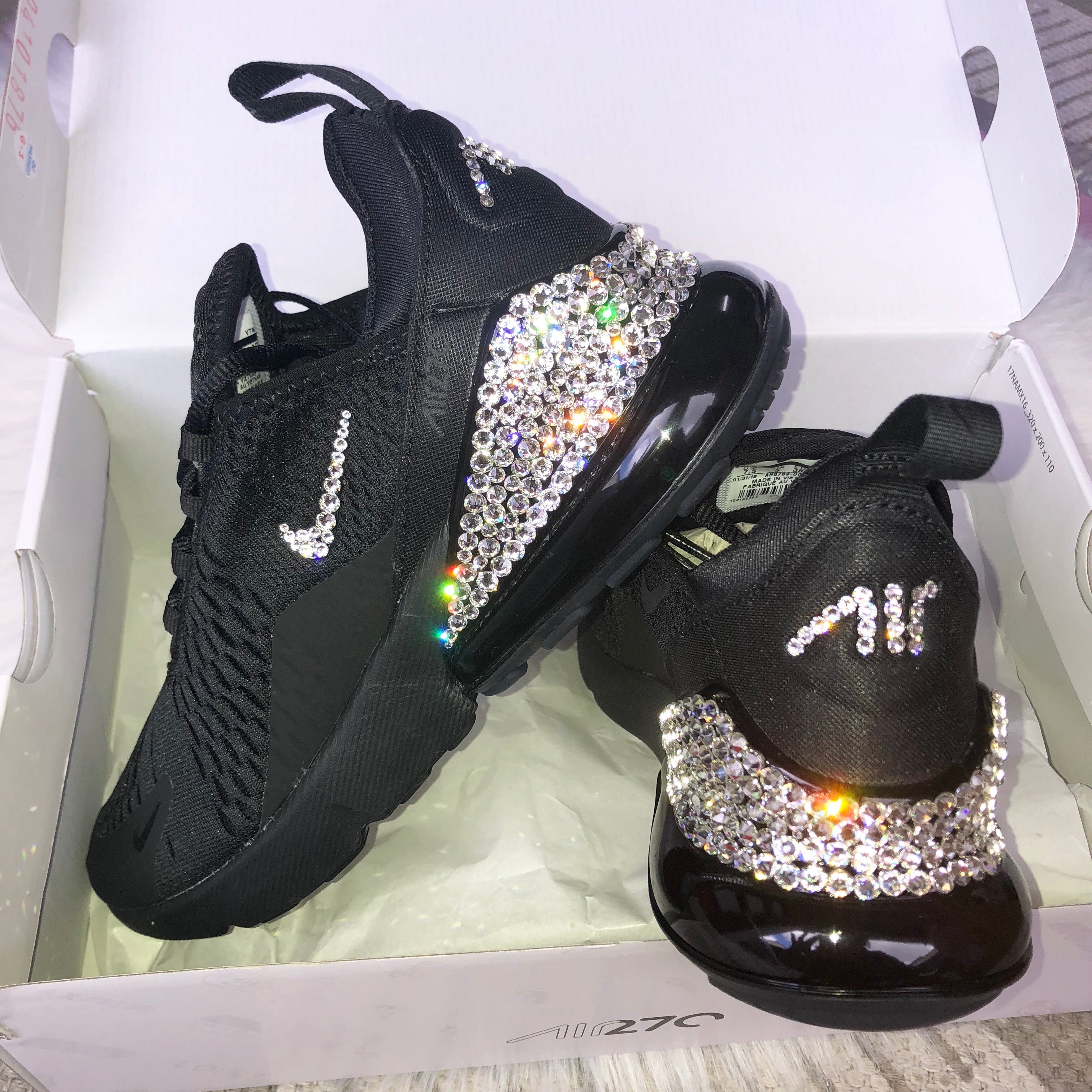 Diamond Kicks - Brand New LIMITED EDITION Women's Nike Air Max 270 Kicks in  Rainbow encrusted with over 800 Swarovski Crystals 😍😍😍 This colour was  released to us by Nike last week