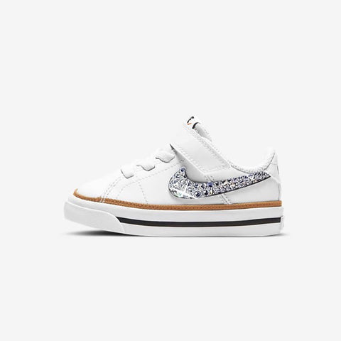 Court Legacy Pre School/ Younger Kids (White/Black)